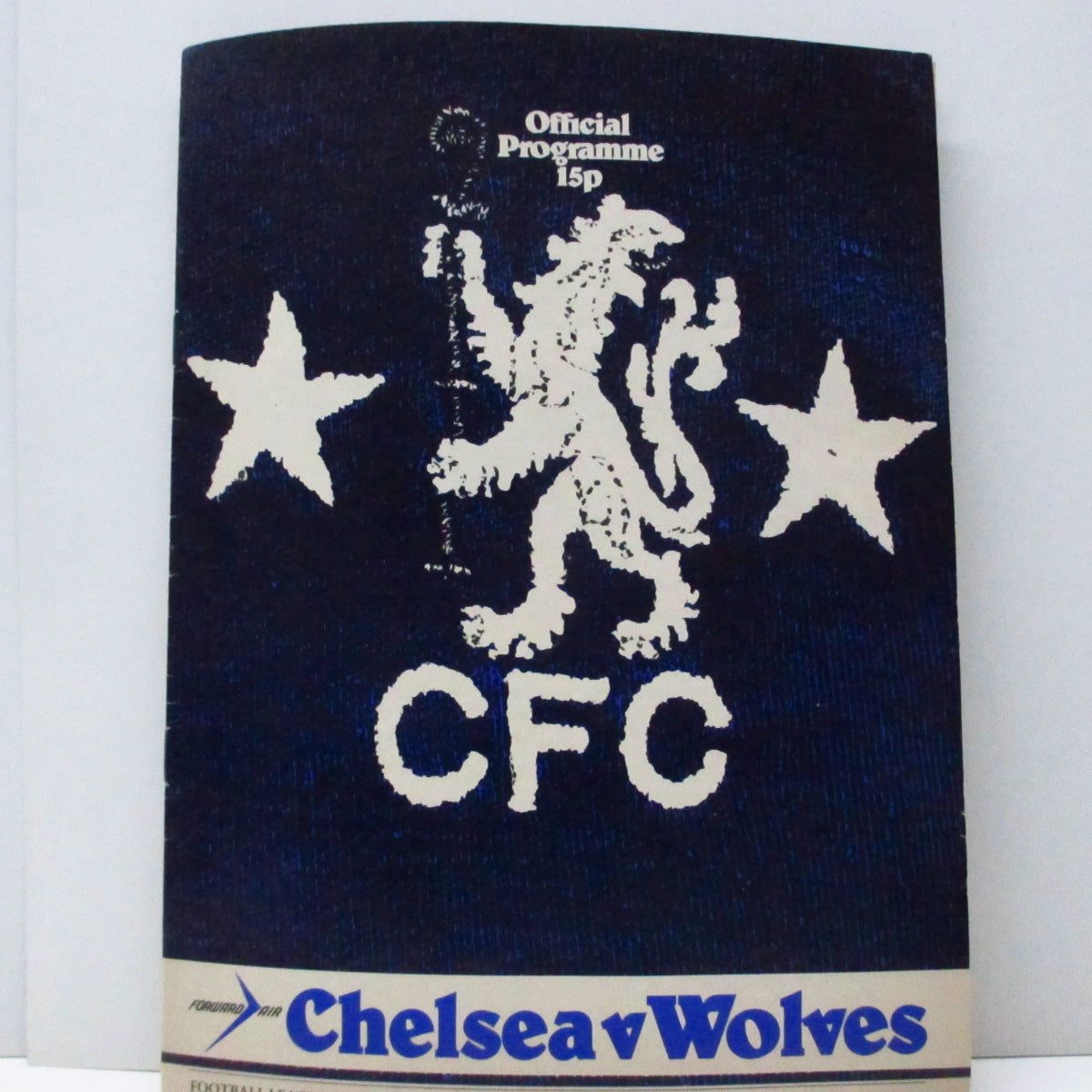 DAMNED, THE (ザ・ダムド)  - Chelsea v Wolves (UK Orig.Football Programme) 「ダムド」の広告が掲載されてる'76年のサッカープログラム !