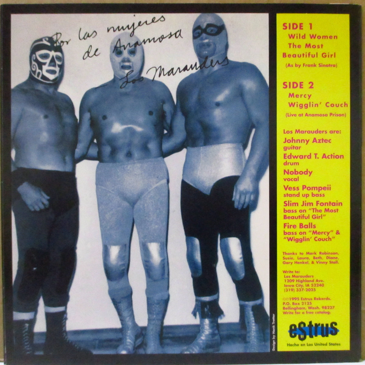 LOS MARAUDERS (ロス・マローダーズ)  - Live From Anamosa Womens Prison (US '95 再発4曲入り33回転「クリアブラウン盤」 7インチ/光沢固紙ジャケ)