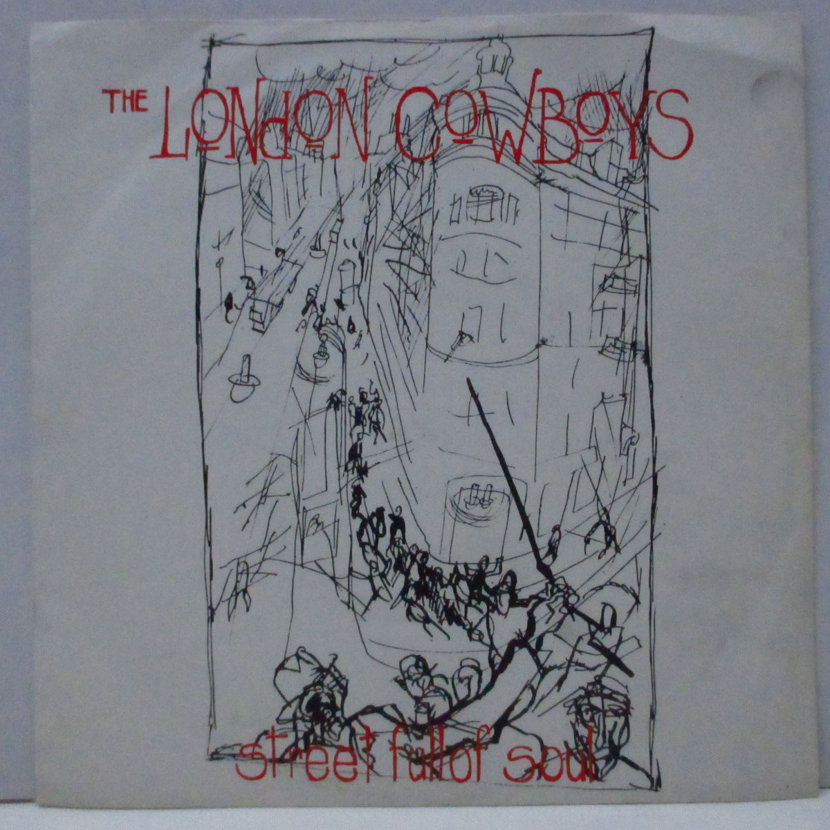 LONDON COWBOYS (ロンドン・カウボーイズ)  - Street Full Of Soul (UK オリジナル 7"/光沢ソフト紙折り返しジャケ) 作曲グレン・マトロック !