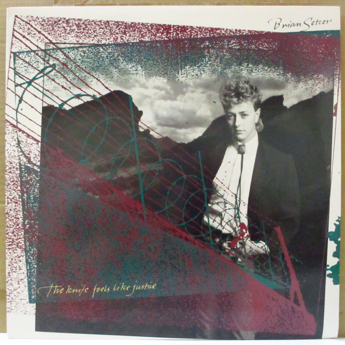 BRIAN SETZER (ブライアン・セッツァー)  - Knife Feels Like Justice (US '87 再発 LP) '86年1stソロアルバム