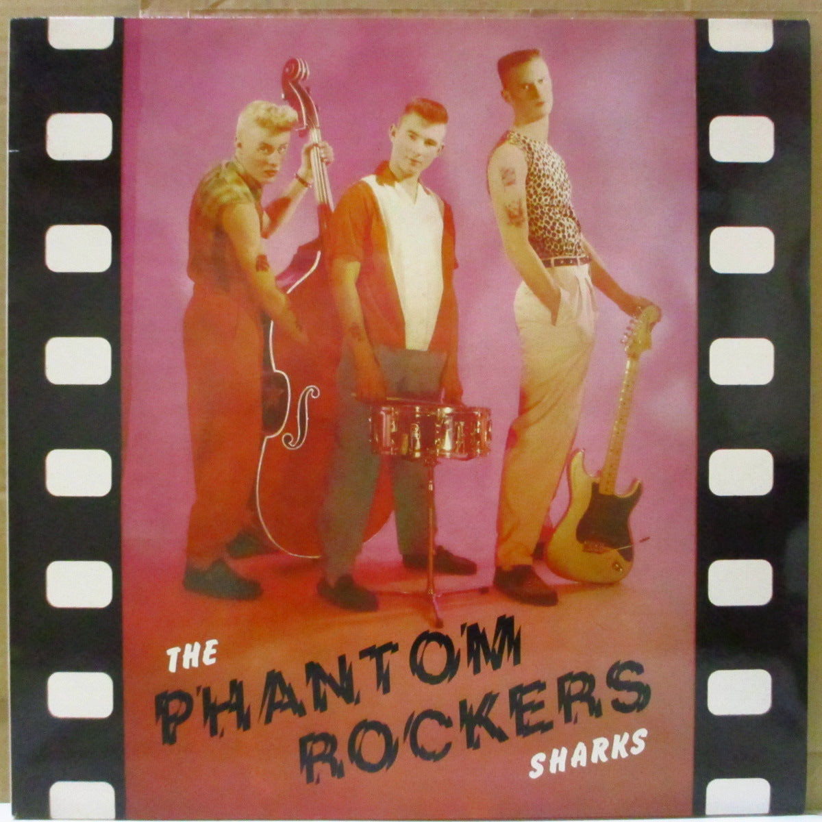 SHARKS (シャークス)  - The Phantom Rockers (UK '86 再発「青三角ロゴ・白ラベ」 LP) '83年1stアルバム