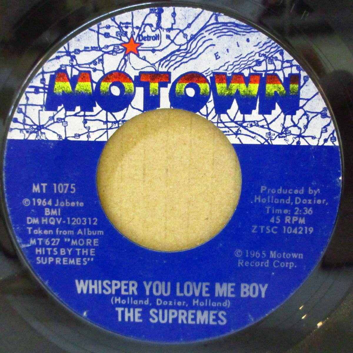 SUPREMES (ザ・スプリームス)  - Back In My Arms Again (US '65 オリジナル7インチ/スチレン盤）