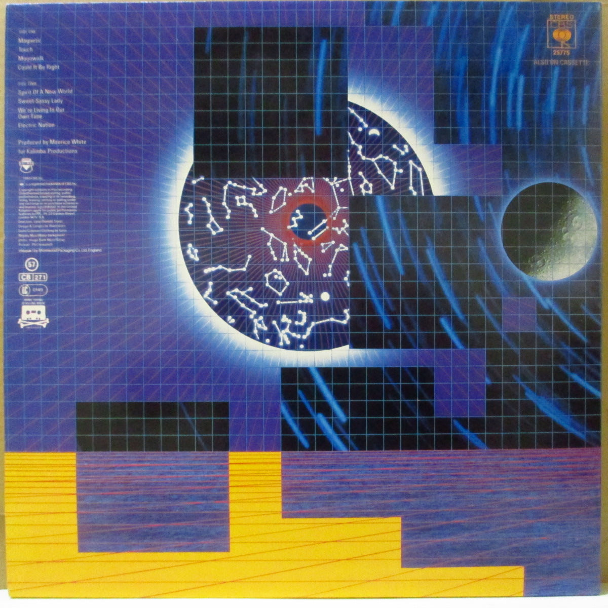 EARTH, WIND & FIRE (アース・ウィンド・アンド・ファイアー)  - Electric Universe (UK '83 オリジナル・ステレオLP+インナー/見開きジャケ)エレクトロ・サウンドを導入名作！