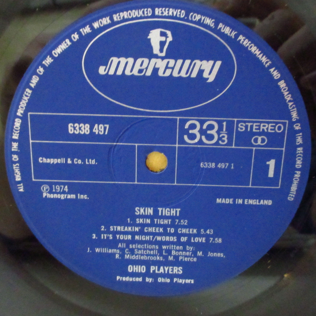 OHIO PLAYERS (オハイオ・プレイヤーズ)  - Skin Tight (UK '74 オリジナル・ステレオ LP/両面コーティング・ジャケ)5作目アルバム、奇跡の美品！