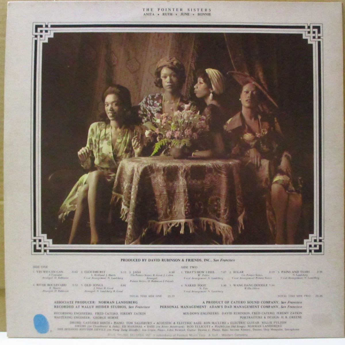 POINTER SISTERS (ポインター・シスターズ)  - The Pointer Sisters (1st) (UK '73 オリジナル・ステレオ LP/見開きジャケ) デビュー・アルバム、英美品！