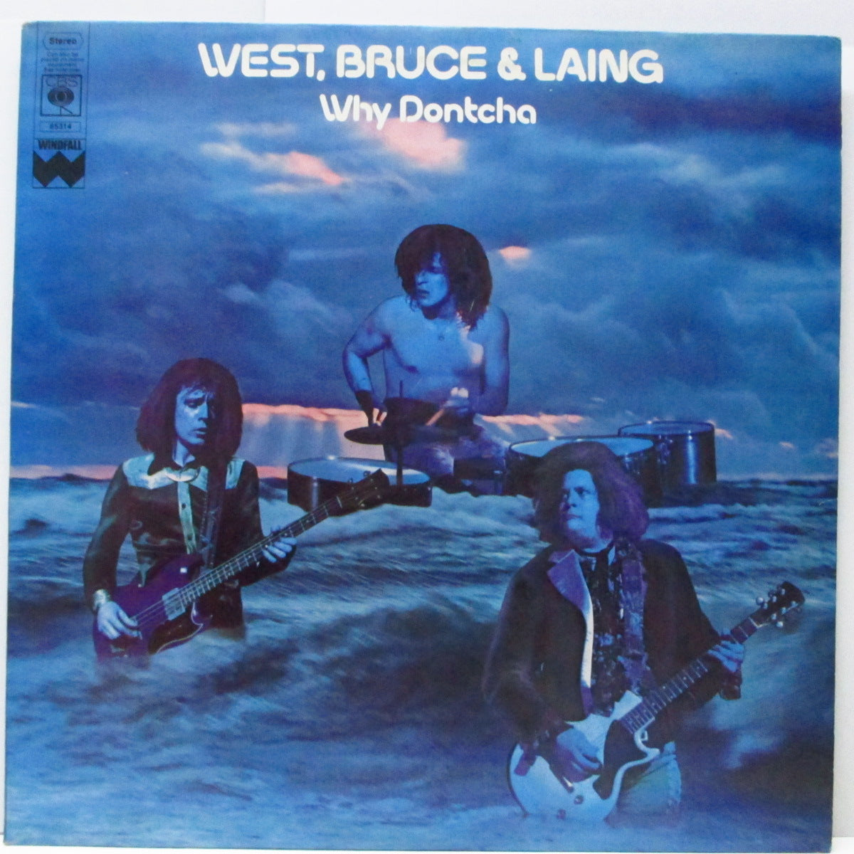 WEST,BRUCE & LAING (ウェスト、ブルース&レイング)  - Why Doncha [1st] (UK オリジナル「濃オレンジ」ラベ ・ステレオLP)デビュー・アルバム！