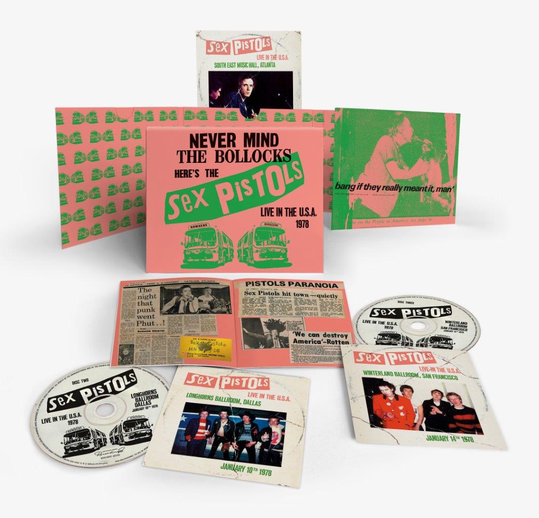 SEX PISTOLS (セックス・ピストルズ)  - Live in the USA 1978  (EU 限定プレス 3xCD/ 予約商品）2025年2月末頃発売予定！