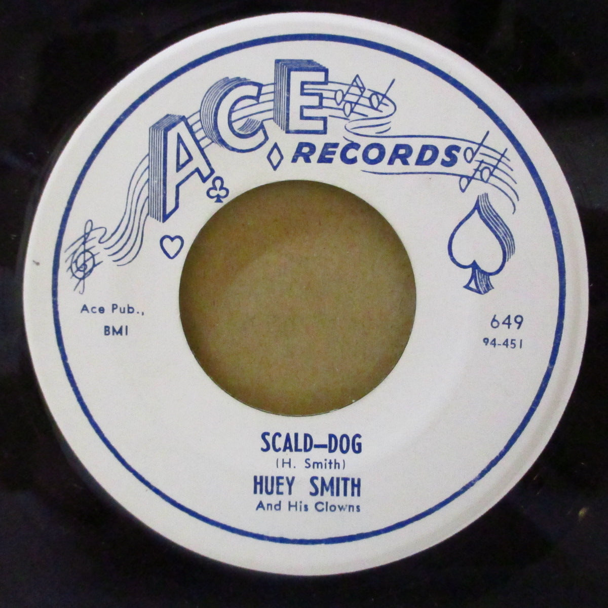 HUEY (PIANO) SMITH (ヒューイ・ピアノ・スミス)  - Pop-Eye / Scald-Dog (US '62 オリジナル 7インチ) ポパイ・ダンス・ノベルティR&B！