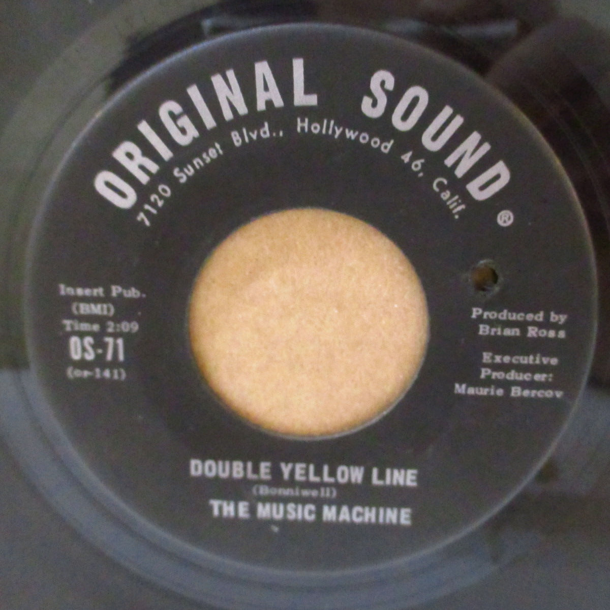 MUSIC MACHINE, THE (ザ・ミュージック・マシーン)  - Double Yellow Line (US '67 オリジナル「ミススペル・ラベ」 7インチ) アシッド・イーターのカヴァ原曲ガレージ古典！