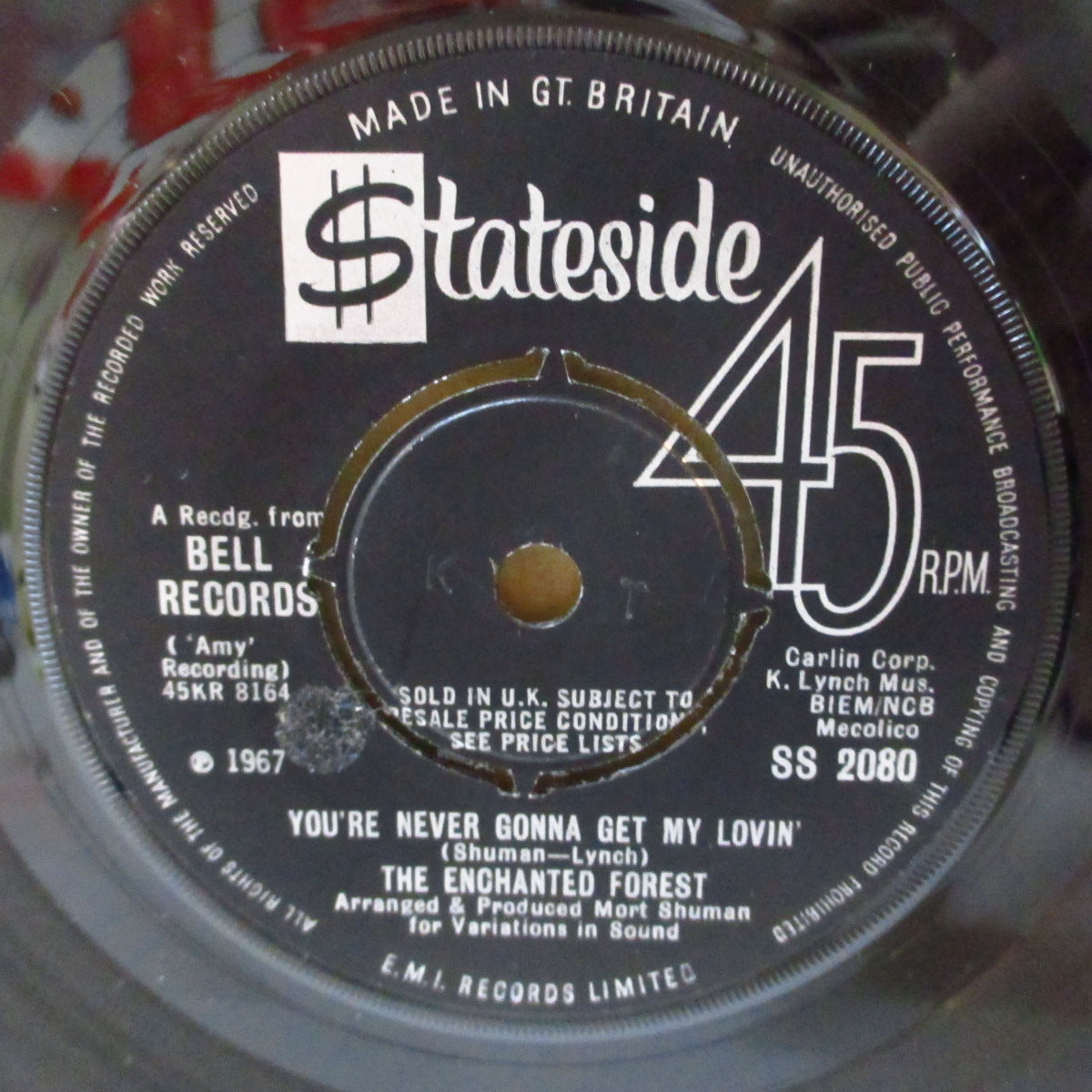 ENCHANTED FOREST, THE (ザ・エンチャンテッド・フォレスト)  - You're Never Gonna Get My Lovin' (UK '67 オリジナル 7インチ+カンパニースリーブ)美メロ・サンシャイン・ポップ！