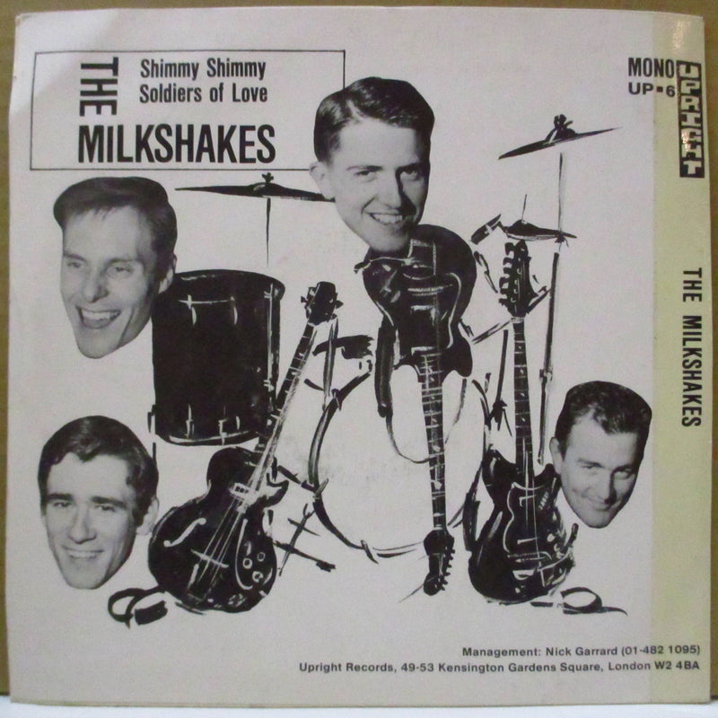 MILKSHAKES (ミルクシェイクス)  - Soldiers Of Love (UK オリジナル・モノラル 7インチ+表面コーティングジャケ)