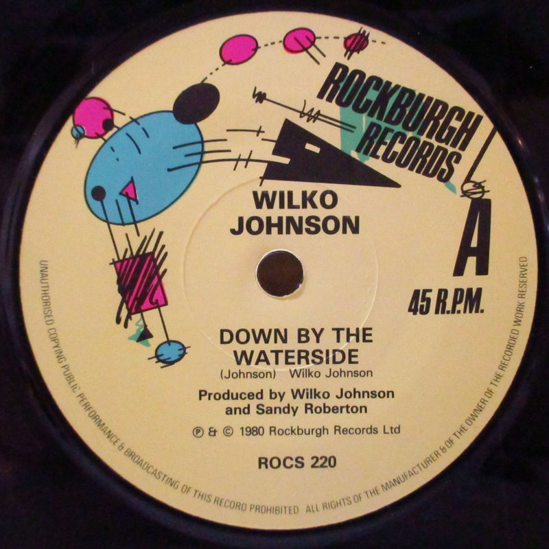 Wilko Johnson (ウィルコ・ジョンソン)  - Down By The Waterside (UK オリジナル 7インチ+光沢ソフト紙ジャケ)