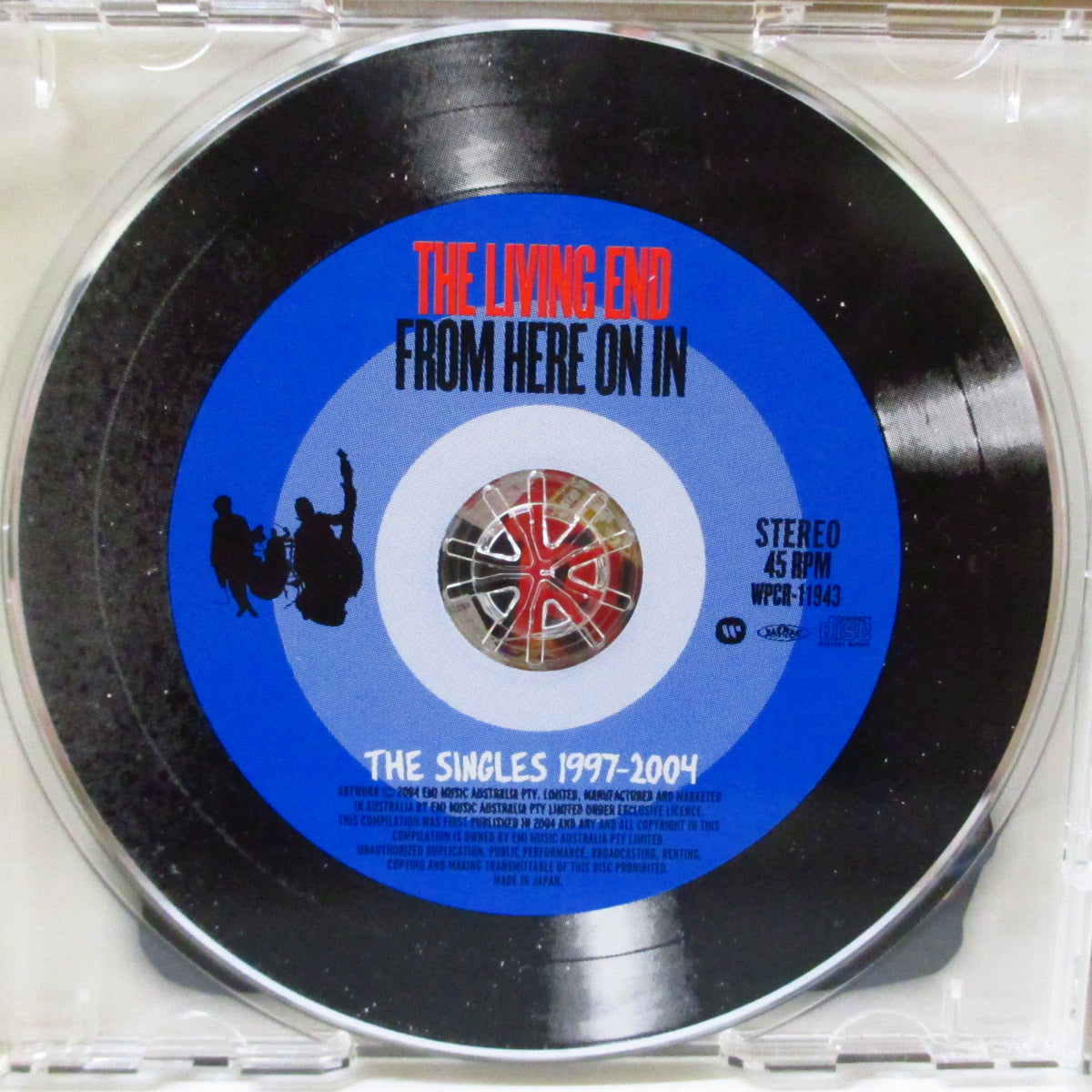 LIVING END (リヴィング・エンド)  - From Here On In: The Singles 1997-2004 (Japan オリジナル CD+帯, ブックレット, ステッカー) '04年シングル・コンピ