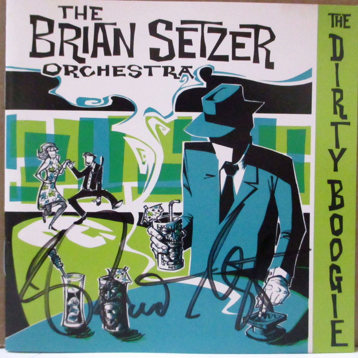 BRIAN SETZER ORCHESTRA (ブライアン・セッツァー・オーケストラ)  - The Dirty Boogie (US オリジナル CD+直筆サイン入りジャケ) '98年3rdアルバム