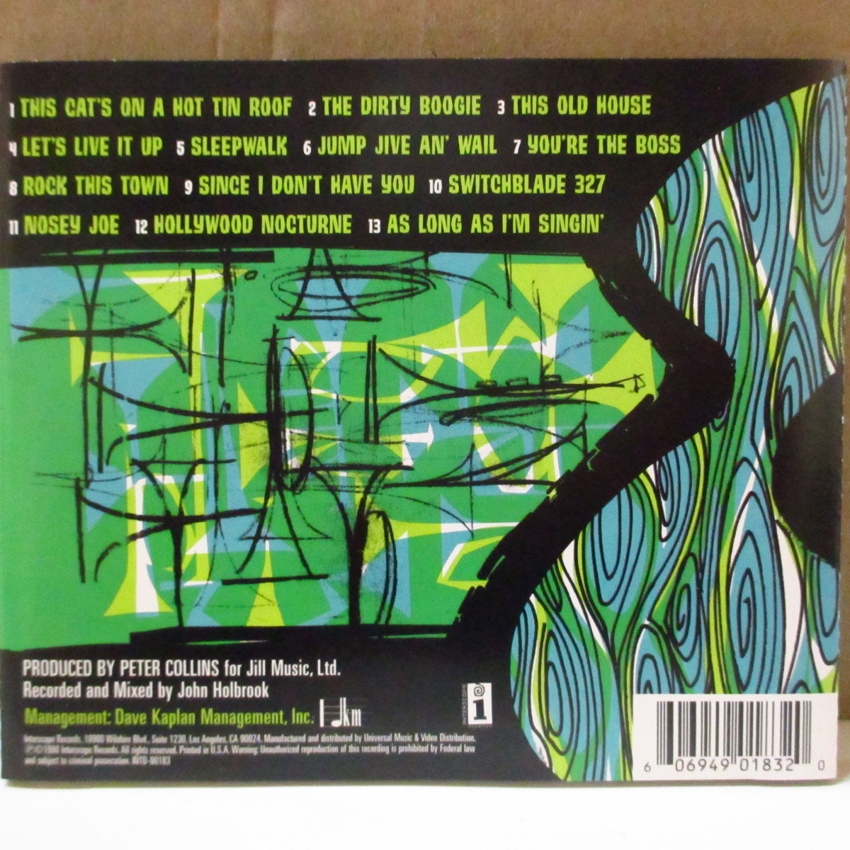 BRIAN SETZER ORCHESTRA (ブライアン・セッツァー・オーケストラ)  - The Dirty Boogie (US オリジナル CD+直筆サイン入りジャケ) '98年3rdアルバム