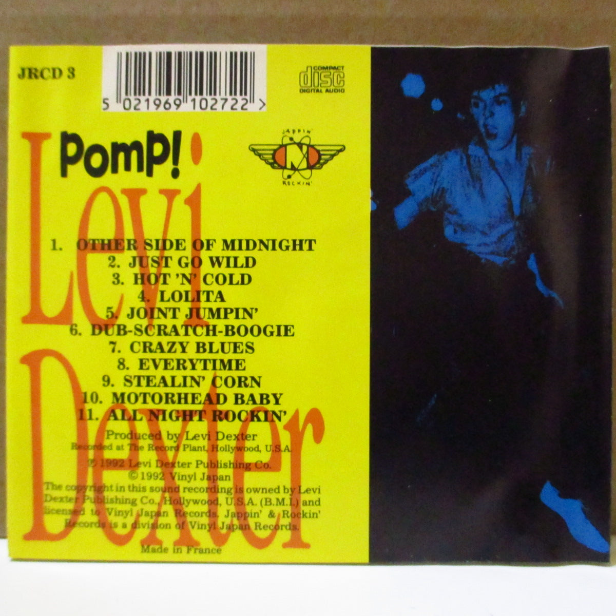 LEVI DEXTER (リーヴァイ・デクスター)  - Pomp! (UK オリジナル CD) '92年1stソロアルバム