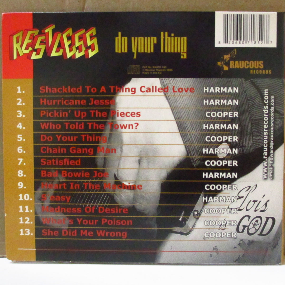 RESTLESS (レストレス)  - Do Your Thing (UK オリジナル CD/デジパックケース) '02年アルバム