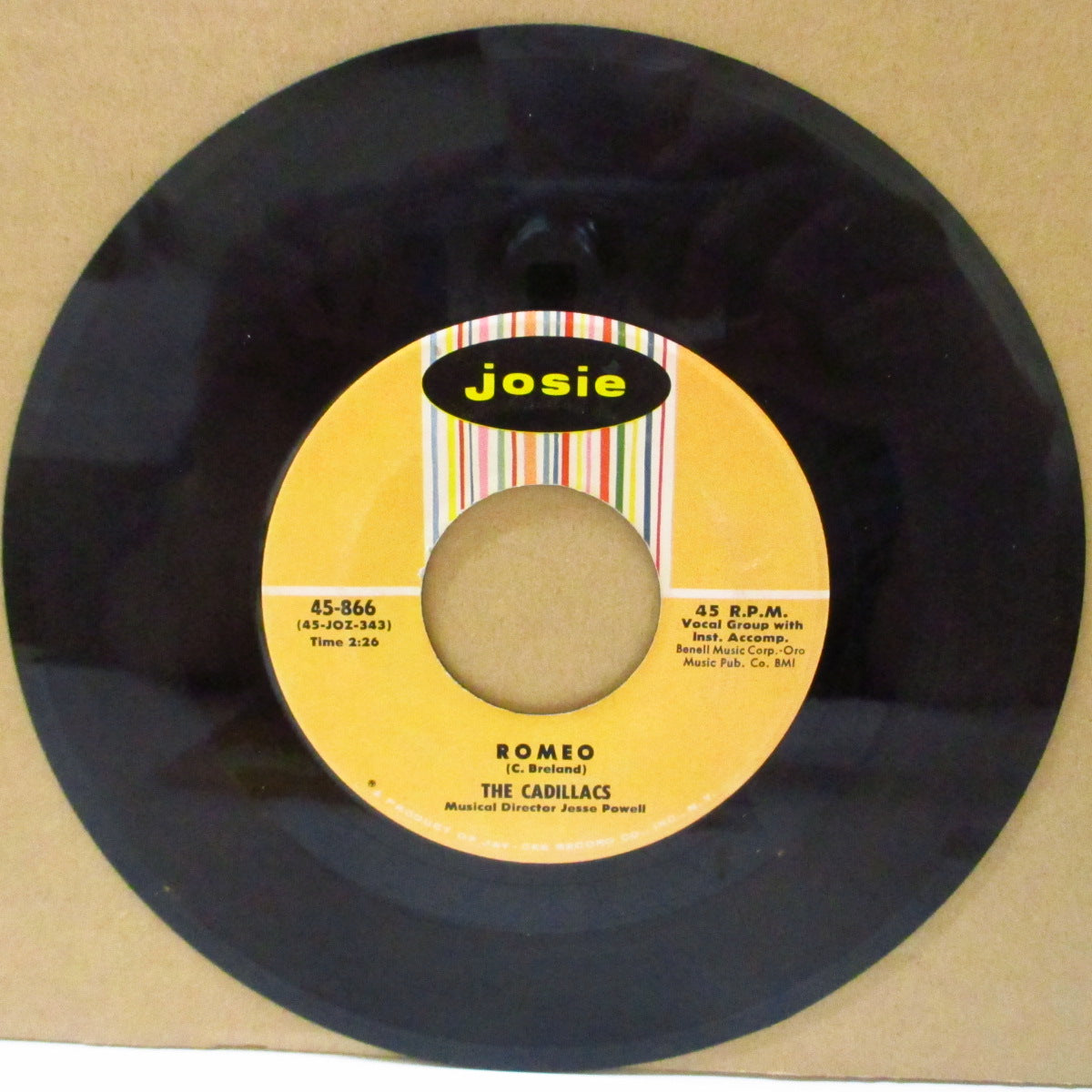 CADILLACS (キャディラックス)  - Romeo (US '59 オリジナル 7インチ) ロッキン DooWop ジャイヴァー！