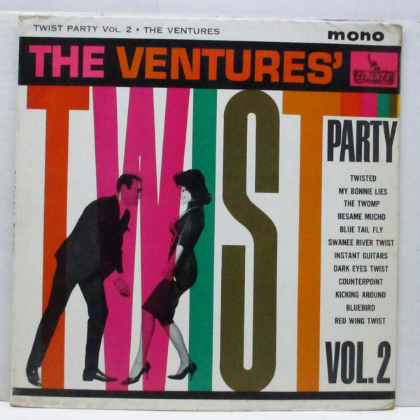 VENTURES (ベンチャーズ)  - Twist Party Vol.2 (UKオリジナル「モノラル」LP/表面コーティング折り返ジャケ#2)