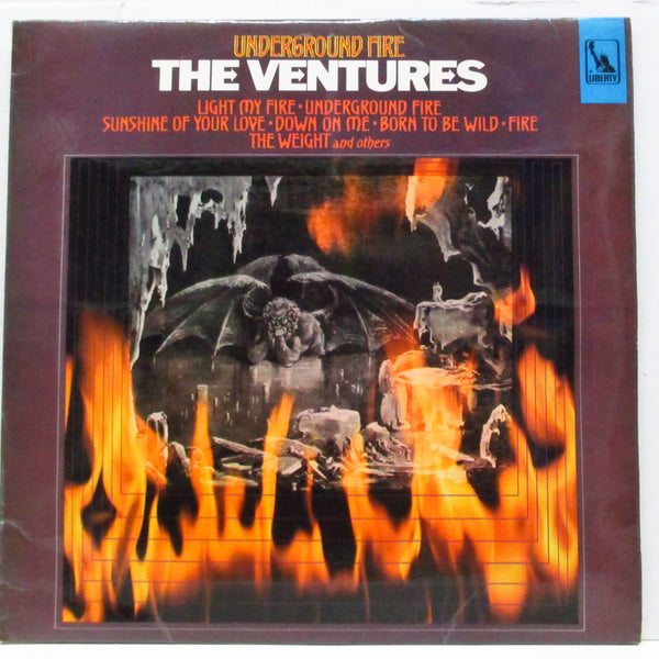 VENTURES (ベンチャーズ)  - Underground Fire (UK オリジナル「ステレオ」LP/表面コーティングジャケ）