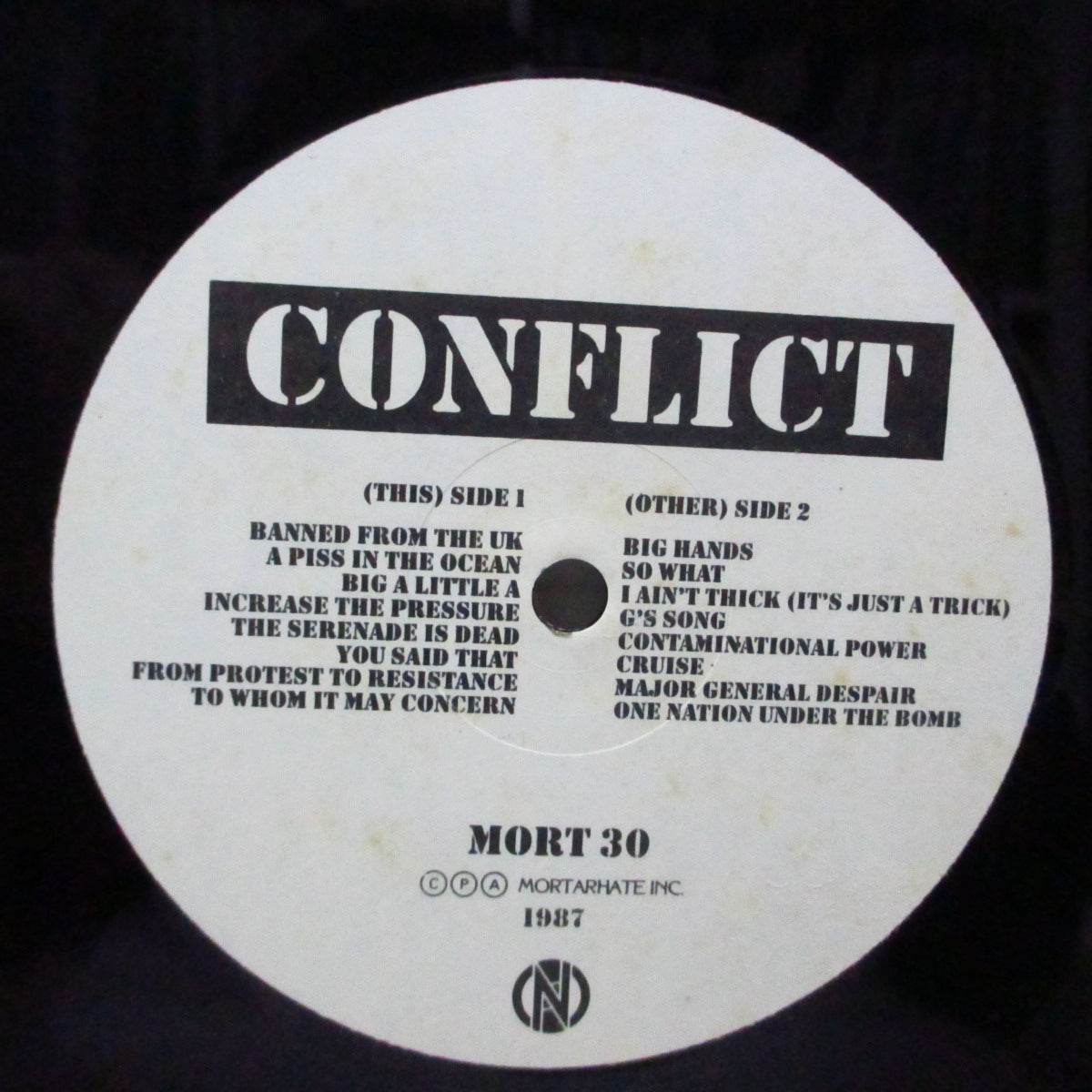 CONFLICT (コンフリクト)  - Turning Rebellion Into Money (UK オリジナル 2xLP/表面光沢見開ジャケ) feat. スティーブ・イグノラント (Crass) !