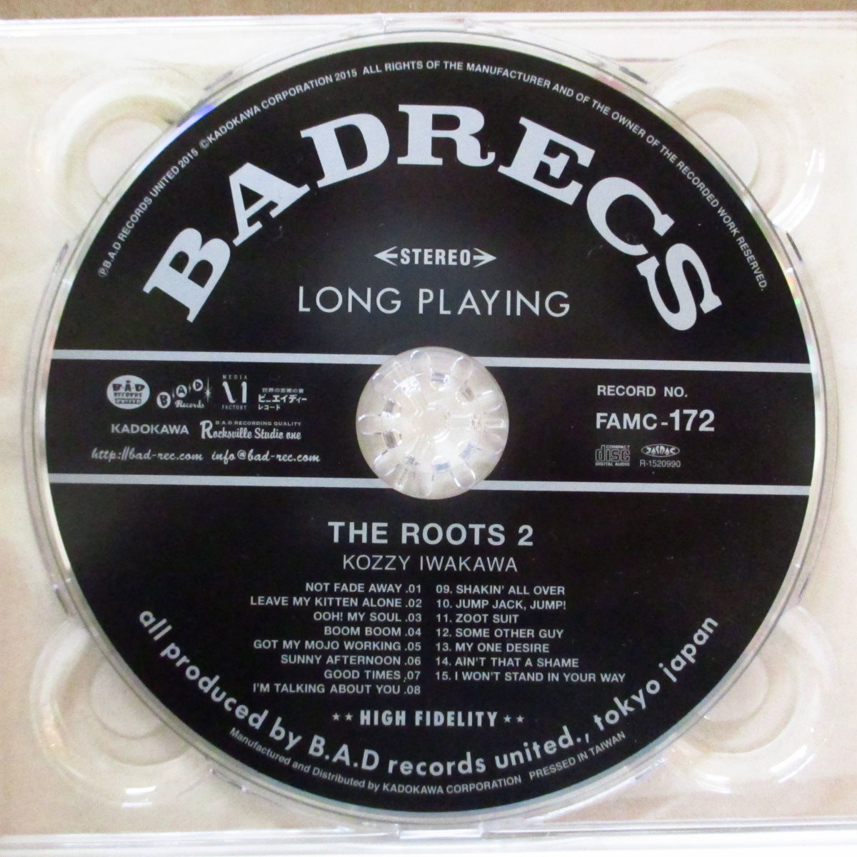 KOZZY IWAKAWA (岩川浩二)  - The Roots Vo.2 (Japan オリジナル CD+帯, ブックレット/デジパックケース) '15年カバーアルバム第2弾