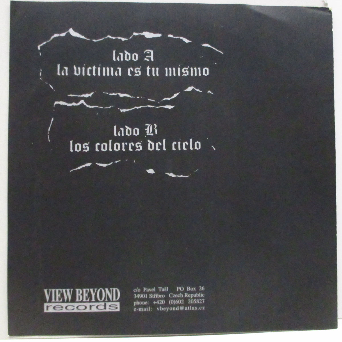 CORRUPTED (コラプテッド)  - La Victim Es Tu Mismo (Czech Republic '01 オリジナル 7"/初回「銀黒」ジャケ）