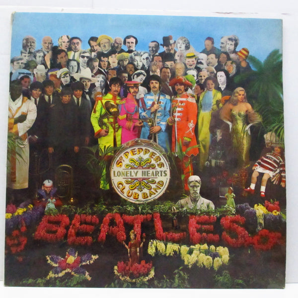 BEATLES (ビートルズ)  - Sgt.Peppers Lonely Hearts Club Band (UK オリジナル「ステレオ」LP+インナー、インサート/「中ジャケ折り返有」両面コーティング見開ジャケ)