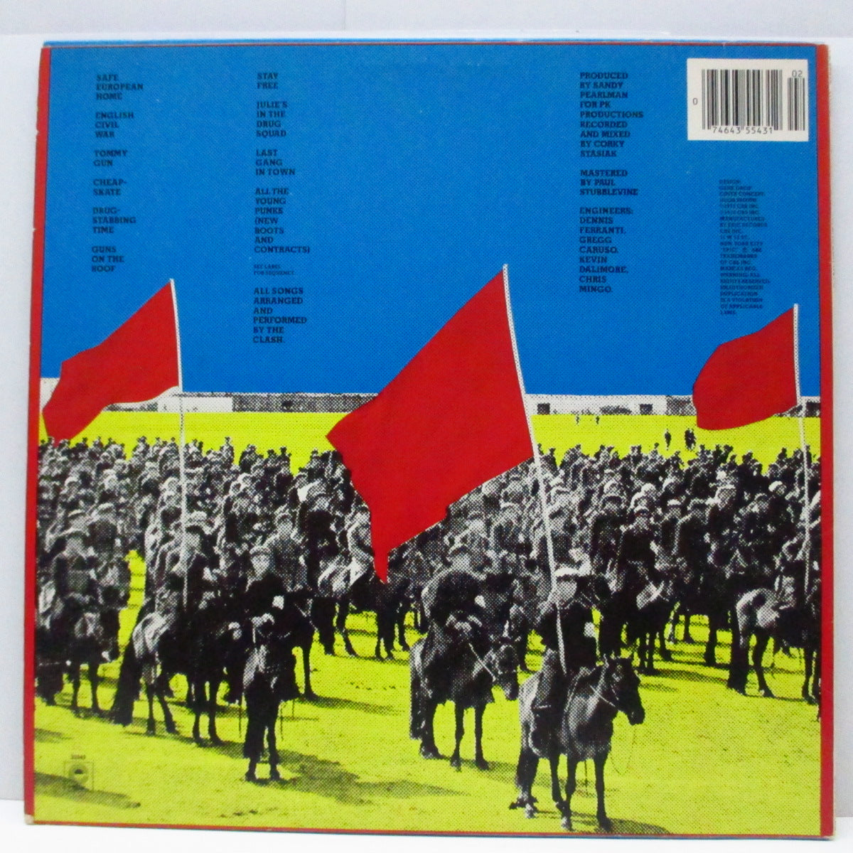CLASH, THE (クラッシュ)  - Give'em Enough Rope (US 80's 再発「青ラベ」LP+バーコード有「オリエンタルブロック体」ジャケ/PE 35543) 