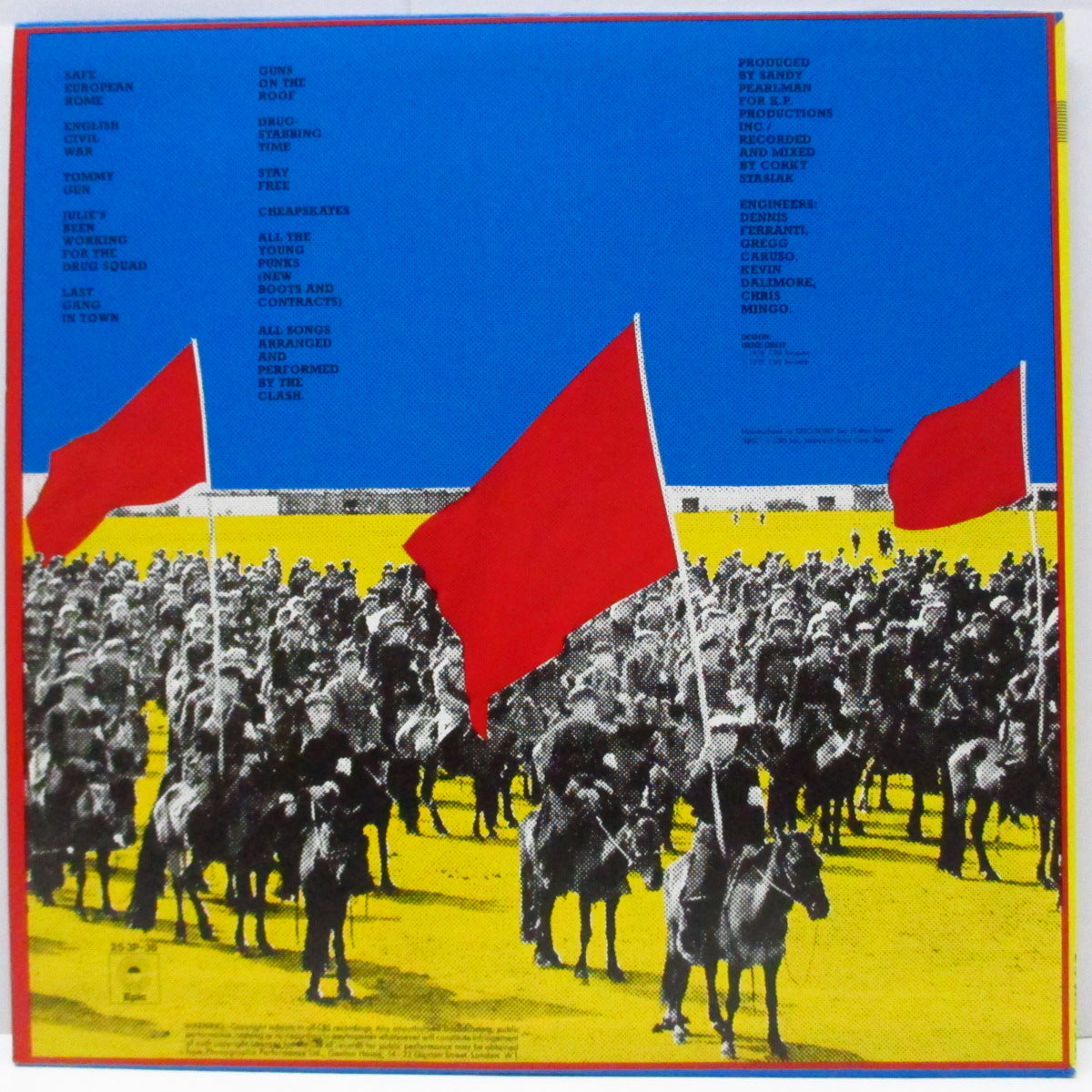 CLASH, THE (クラッシュ)  - 動乱 : 獣を野に放て Give'em Enough Rope (Japan オリジナルLP/帯欠）近年稀な美品 !