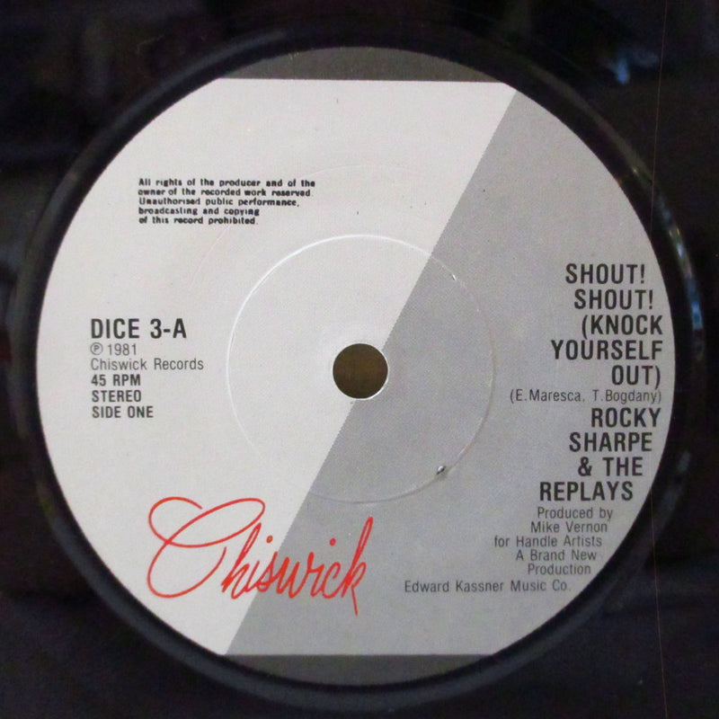 ROCKY SHARPE & THE REPLAYS (ロッキー・シャープ&ザ・リプレイズ)  - Shout! Shout! (UK オリジナル 7インチ+光沢ソフト紙ジャケ)