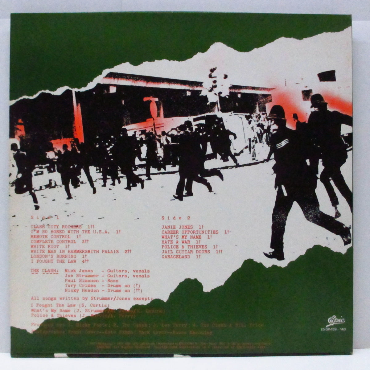 CLASH, THE (クラッシュ) - Pearl Harbour '79 (Japan オリジナル LP+