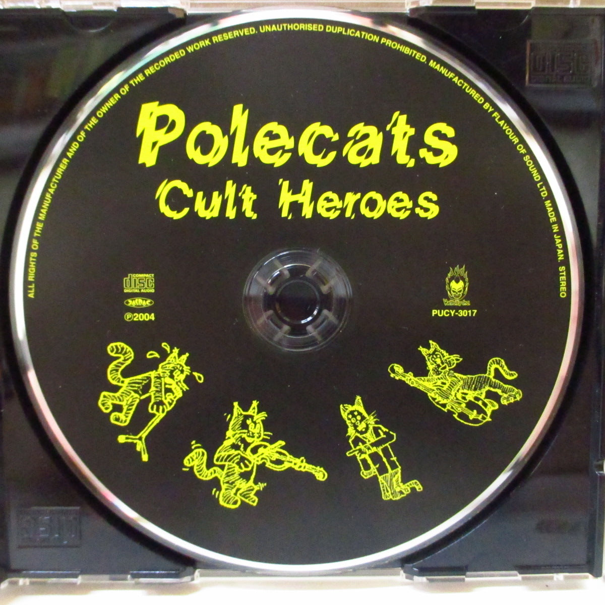 POLECATS (ポールキャッツ)  - Cult Heroes (Japan '04 再発 CD+帯, ステッカー) '84年レアトラック・コンピ