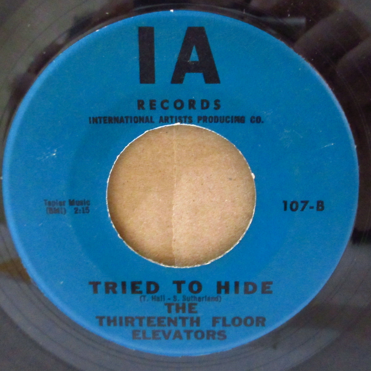 13TH FLOOR ELEVATORS (13thフロア・エレヴェーターズ)  - You're Gonna Miss Me / Tried To Hide (US 60's 正規再発「薄めの青ラベ」7インチ)  '66年デビュー大名曲！