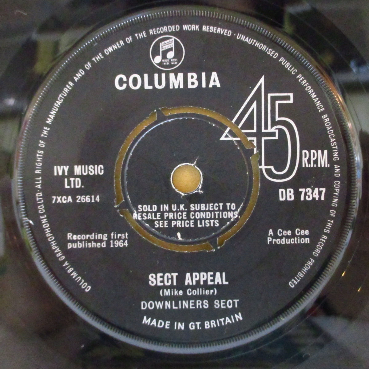 DOWNLINERS SECT (ダウンライナーズ・セクト)  - Little Egypt (UK '64 オリジナル「ラウンドセンター」7インチ+カンパニースリーブ)