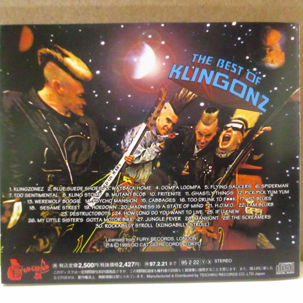 KLINGONZ (クリンゴンズ)  - The Best Of Klingonz (Japan オリジナル CD+帯) '95年ベストアルバム