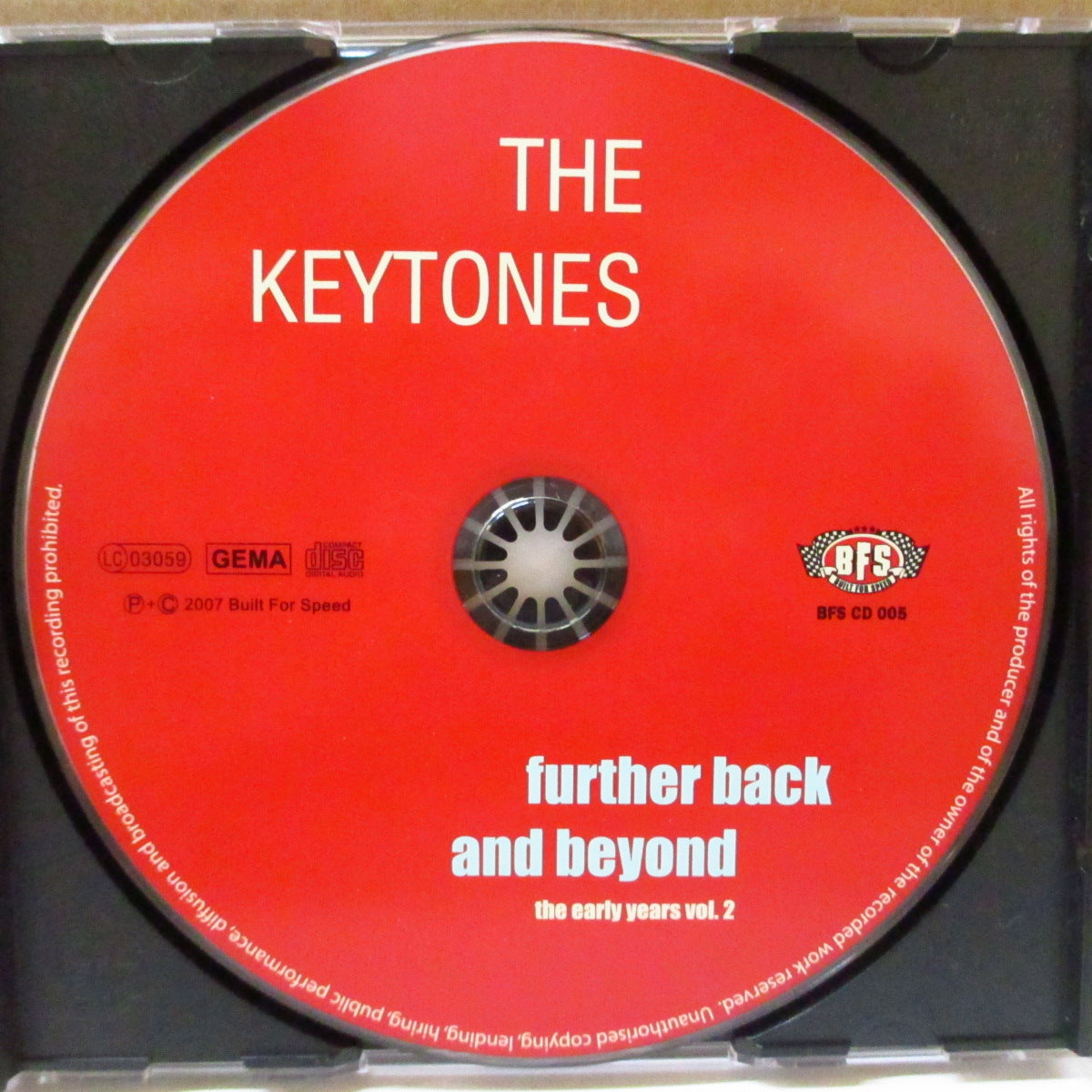 KEYTONES (キートーンズ)  - Further Back And Beyond - The Early Years Vol.2 (German オリジナル CD) '07年初期ベストアルバム第2弾