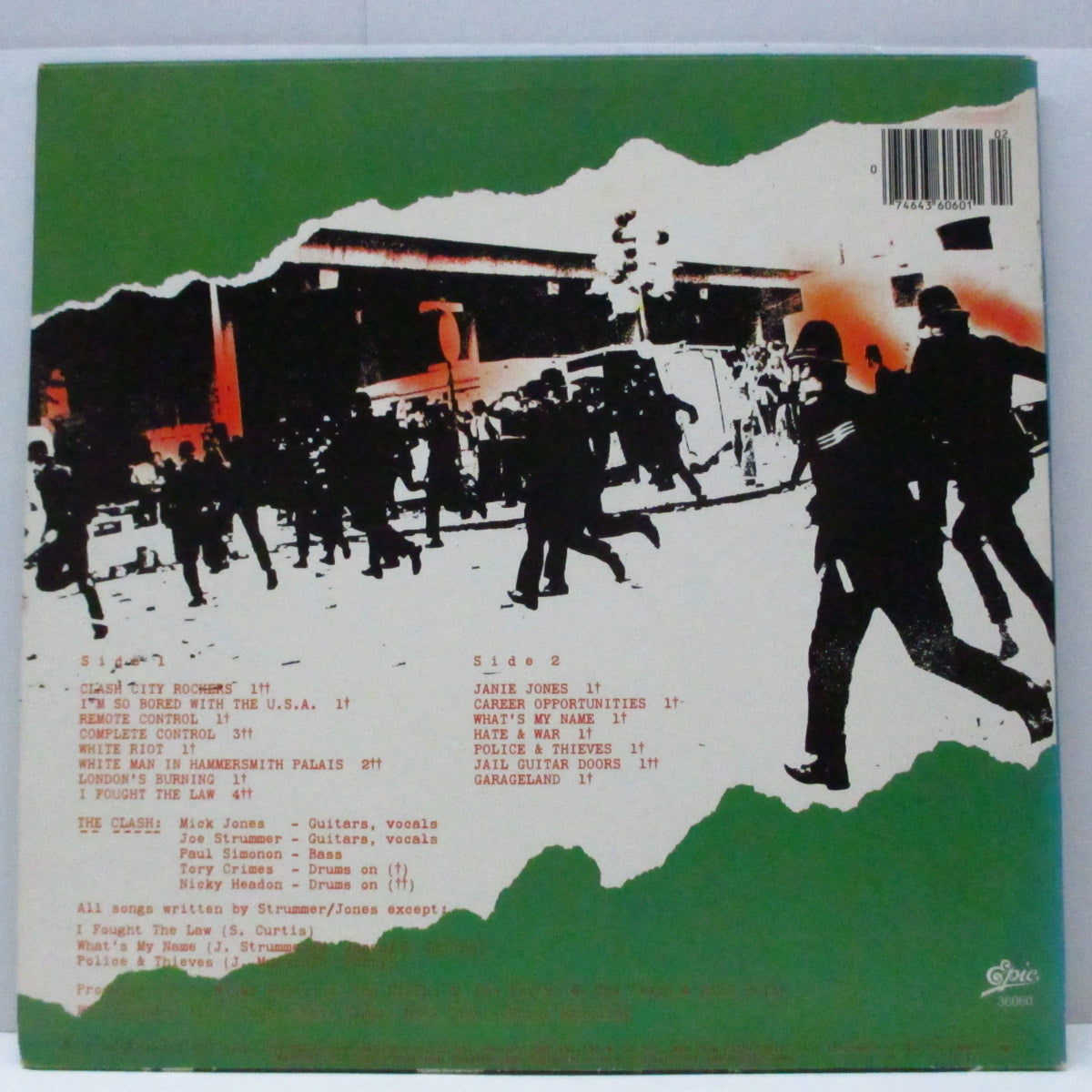 CLASH, THE (クラッシュ)  - S.T. [ 1st ]  (US 80's 再発 LP/PE 36060) ファーストアルバムの「USバージョン」！