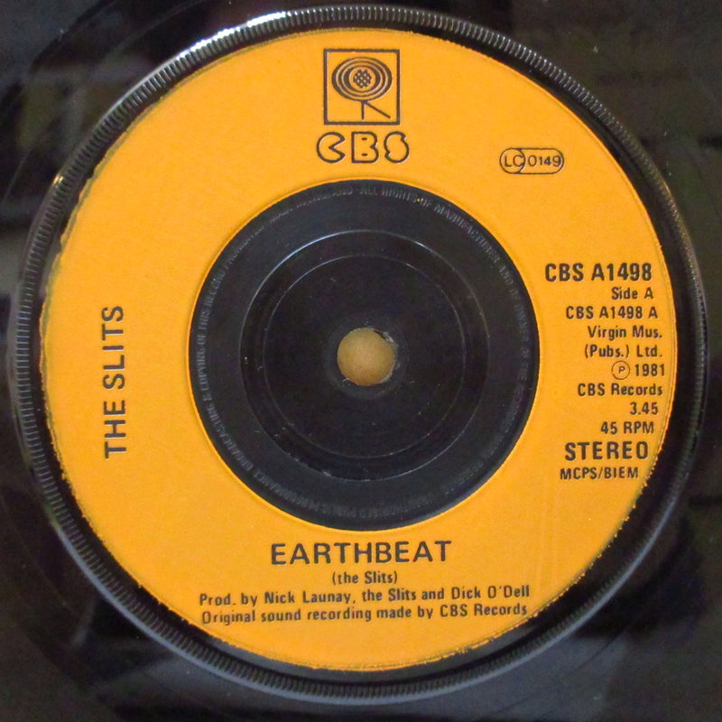SLITS, THE (ザ・スリッツ)  - Earthbeat (UK オリジナル・プラスチックラベ 7インチ+光沢ソフト紙ジャケ)