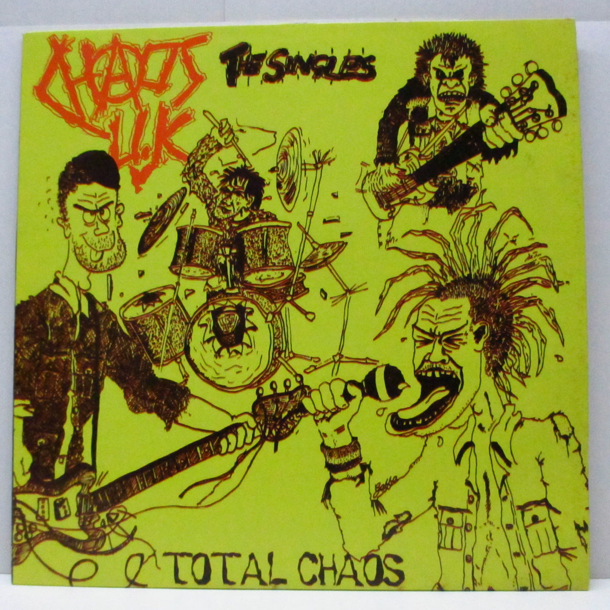 CHAOS U.K. (カオス U.K.)  - Total Chaos : The Singles (Italy '99 再発 LP/GET 48) 初期コンピ！