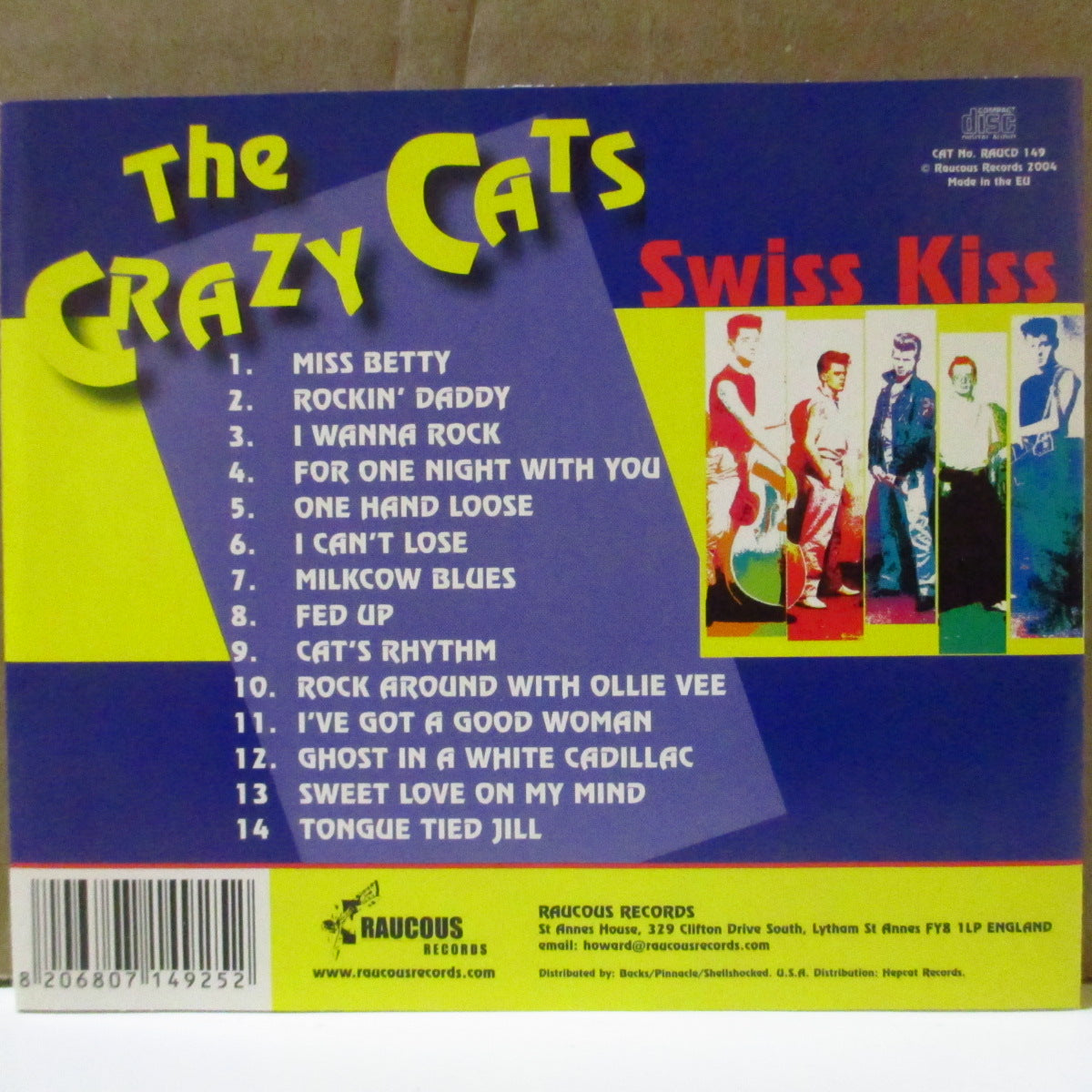 CRAZY CATS (Switzerland) (クレイジー・キャッツ)  - Swiss Kiss (UK '04 再発 CD) '82年唯一アルバム