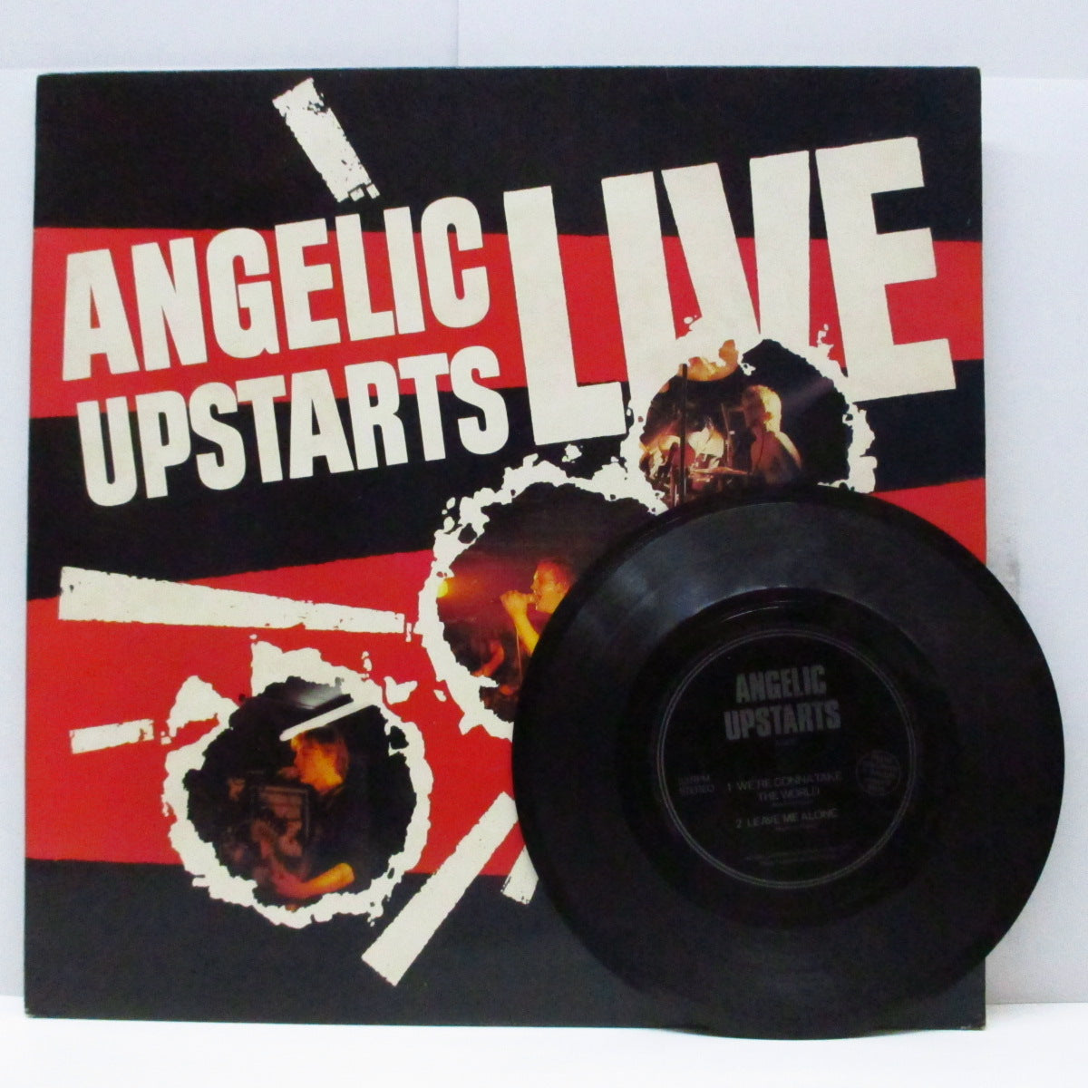 ANGELIC UPSTARTS (エンジェリック・アップスターツ)  - Live (UK オリジナル LP+初回限定フリーFLEXI) '81年6月ロンドン・ポリテクニックでのライブ盤 !