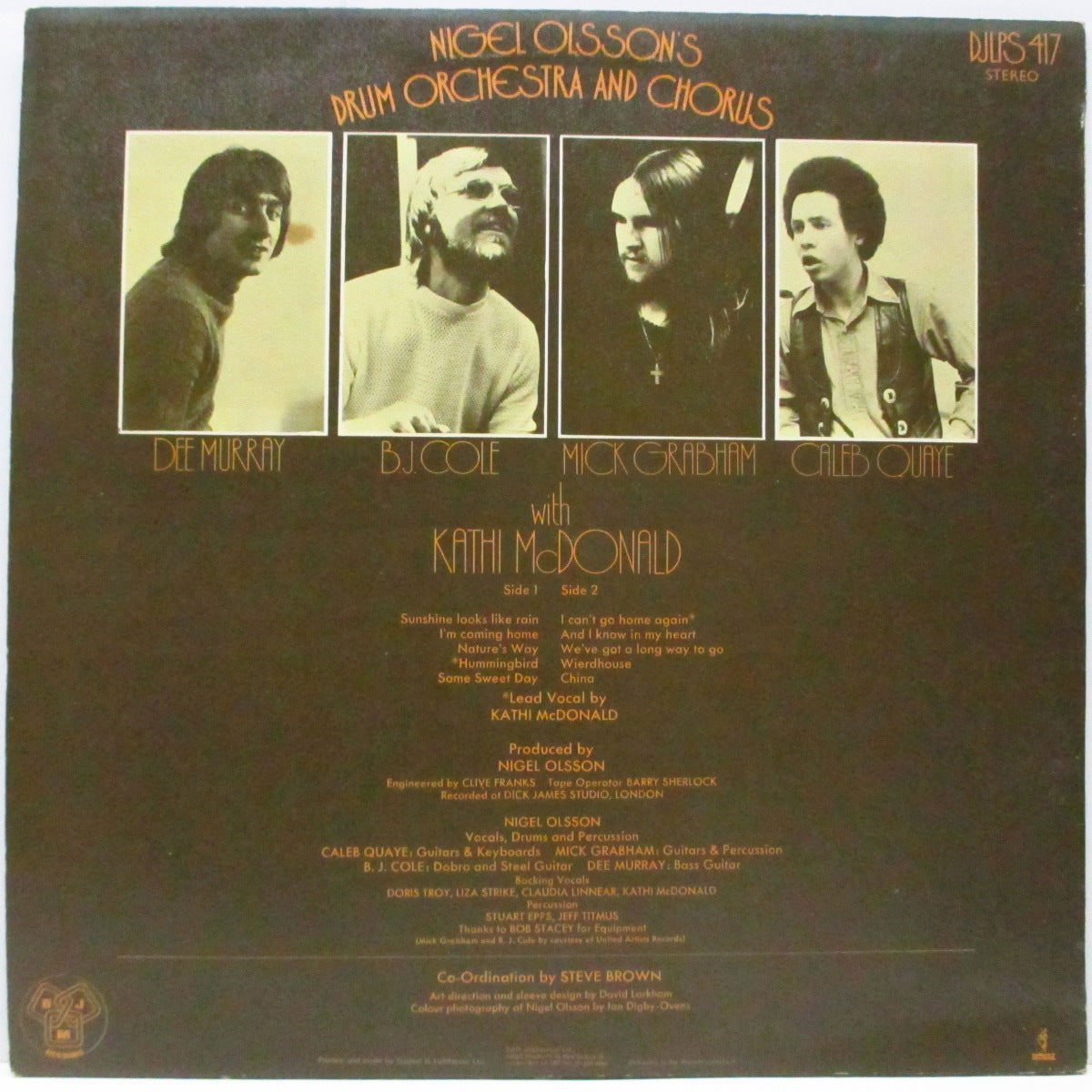 NIGEL OLSSON (ナイジェル・オルソン)  - Nigel Olsson's Drum Orchestra And Chorus (UK オリジナル LP/ザラ紙ジャケ) エルトン・ジョン・バンド ! 