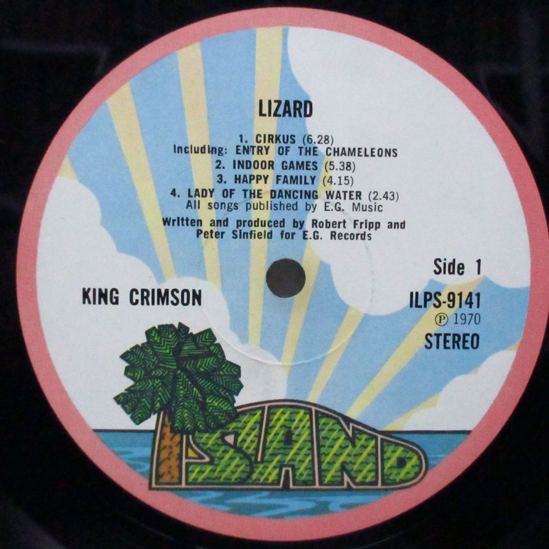KING CRIMSON (キング・クリムゾン)  - Lizard (UK 初回オリジナルラベ LP/ E.J.Dayミスプリント「表面コーティング見開ジャケ」)