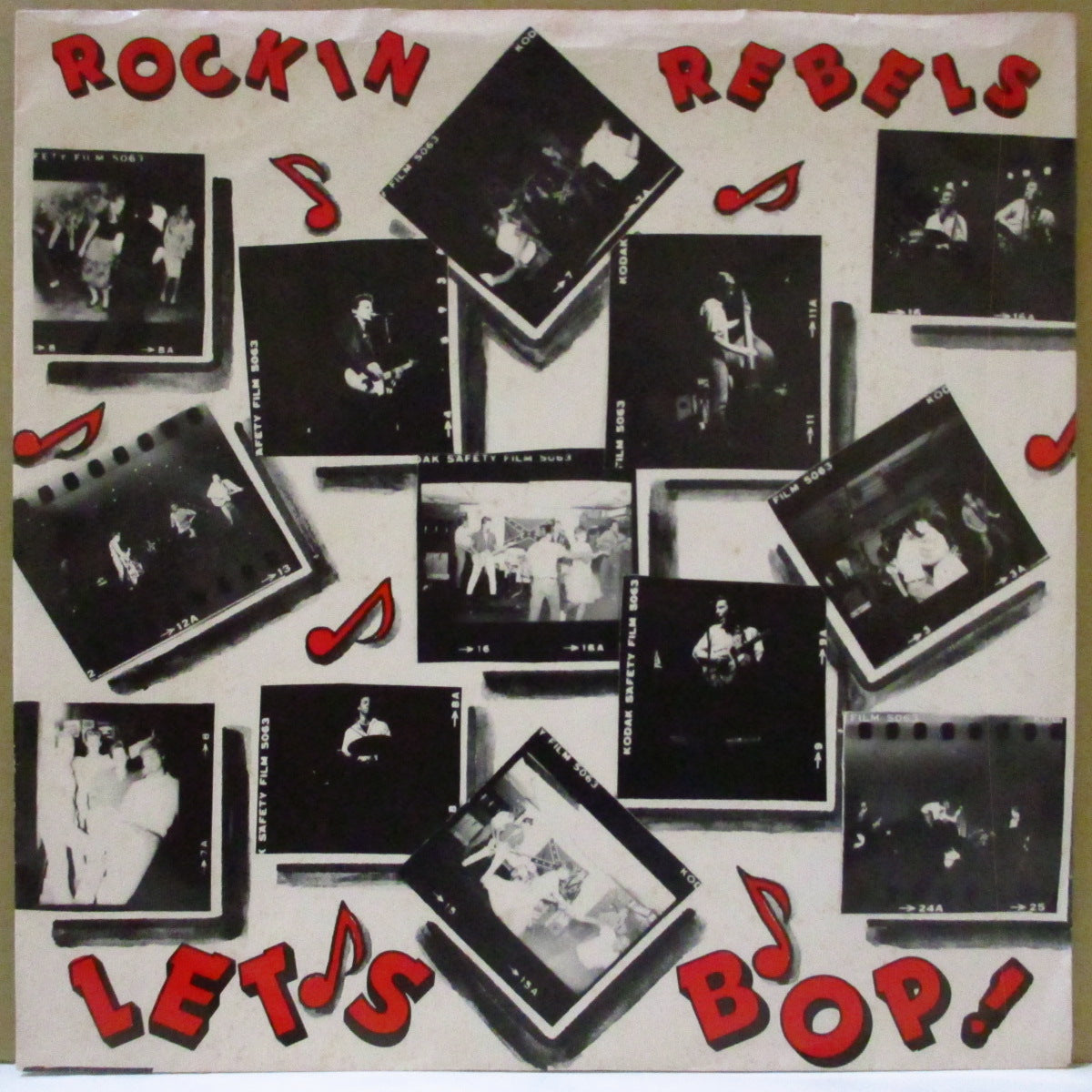 ROCKIN' REBELS (US) (ロッキン・レベルズ)  - Let's Bop! +2 (US '81 オリジナル「黒盤」 7インチ/光沢ソフト紙ジャケ)米ネオ・ロカ・レジェンド！