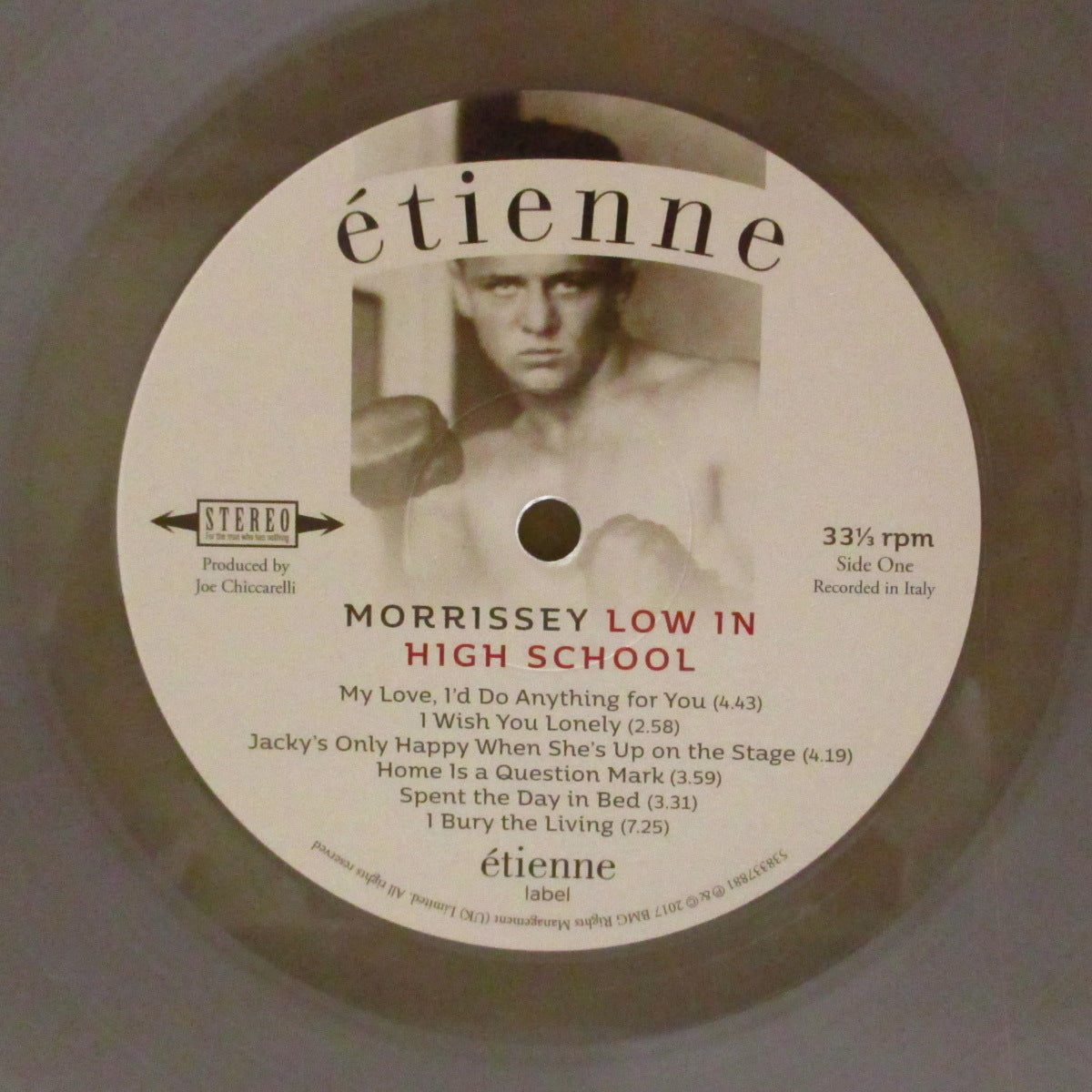 MORRISSEY (モリッシー)  - Low In High School (US-EU '17 限定「クリア盤」 LP+インナー,インサート/レアステッカー付き光沢見開きジャケ) 11thアルバム