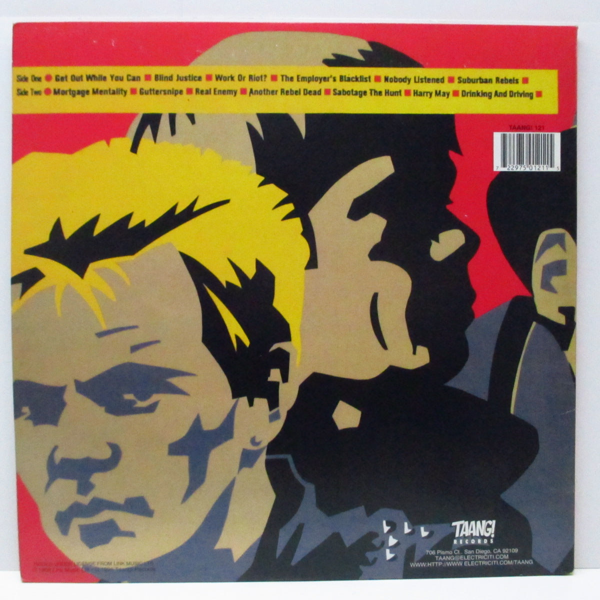 BUSINESS, THE (ザ・ビジネス)  - Suburban Rebels (US '96 再発「ブラックヴァイナル」LP+見開ジャケ/Taang! 121) '83年ファースト！