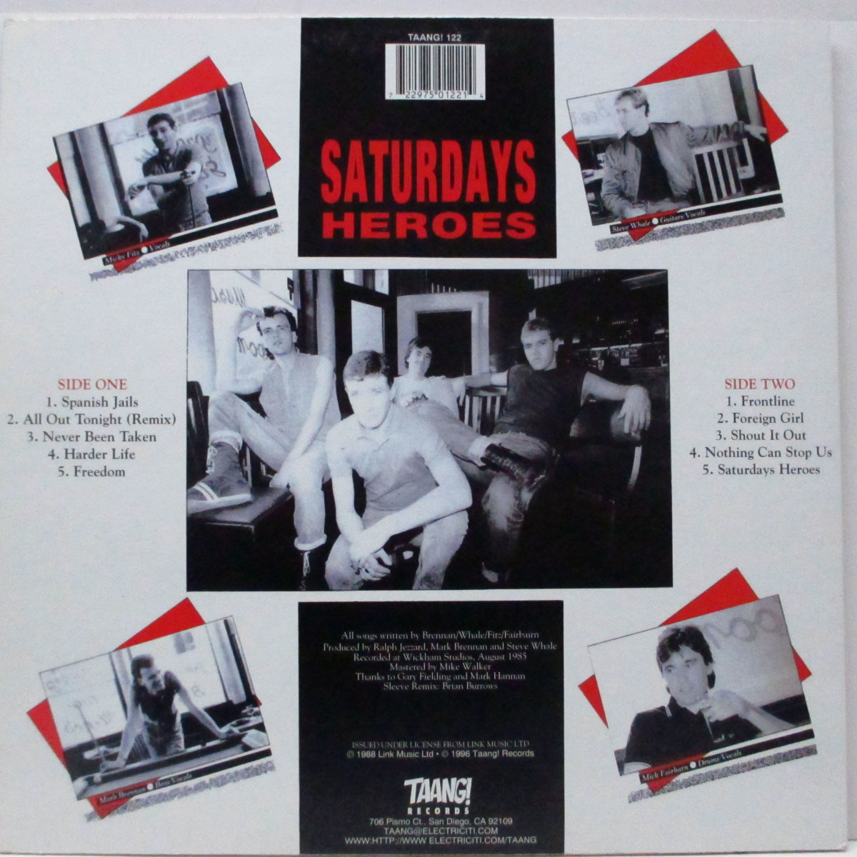 BUSINESS, THE (ザ・ビジネス)  - Saturdays Heroes (US '96 再発「ブラックヴァイナル」LP/Taang! 122) '85年セカンド！