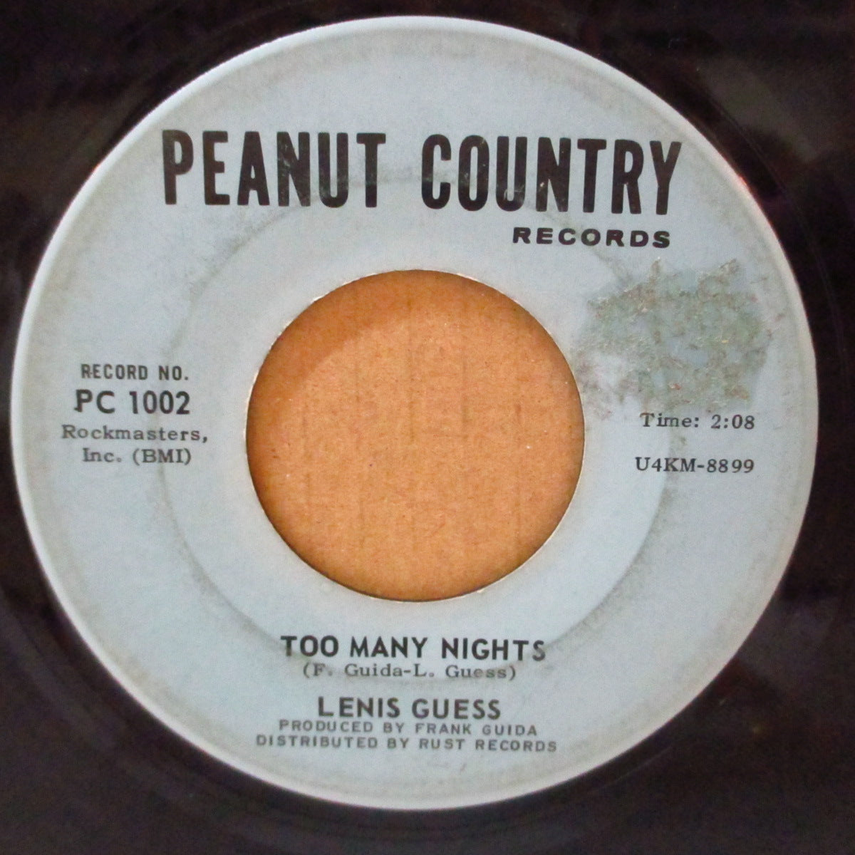 LENIS GUESS (レニー・ゲス)  - Too Many Nights (US '67 オリジナル「水色ラベ ver」7インチ)爆ポップコーン+ファンキーノーザン