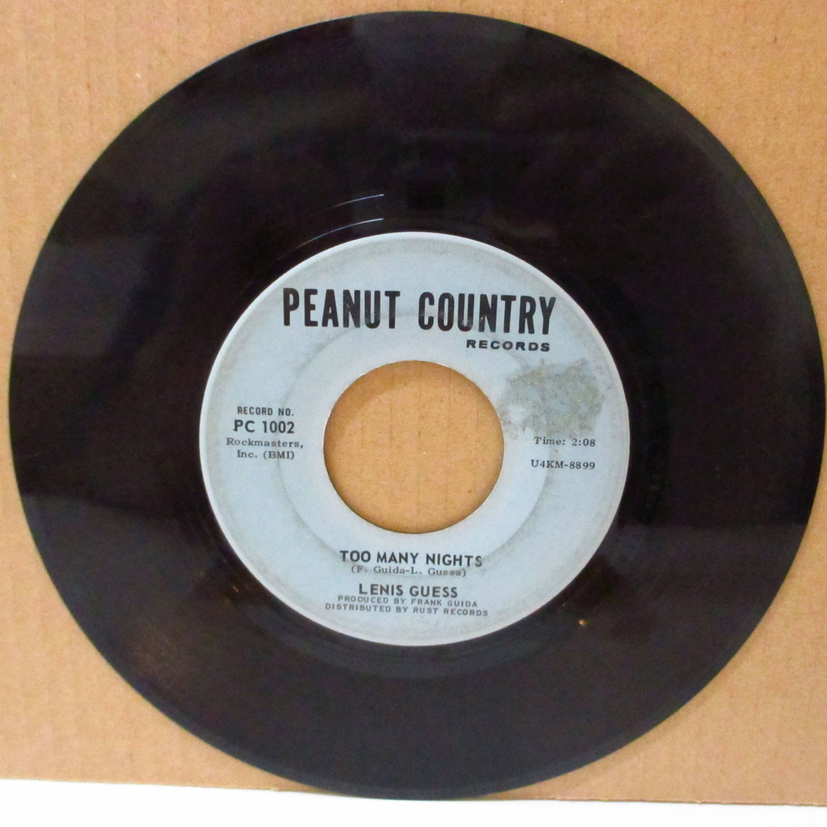 LENIS GUESS (レニー・ゲス)  - Too Many Nights (US '67 オリジナル「水色ラベ ver」7インチ)爆ポップコーン+ファンキーノーザン